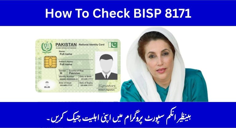 How to Check BISP 8171 Result Online by CNIC