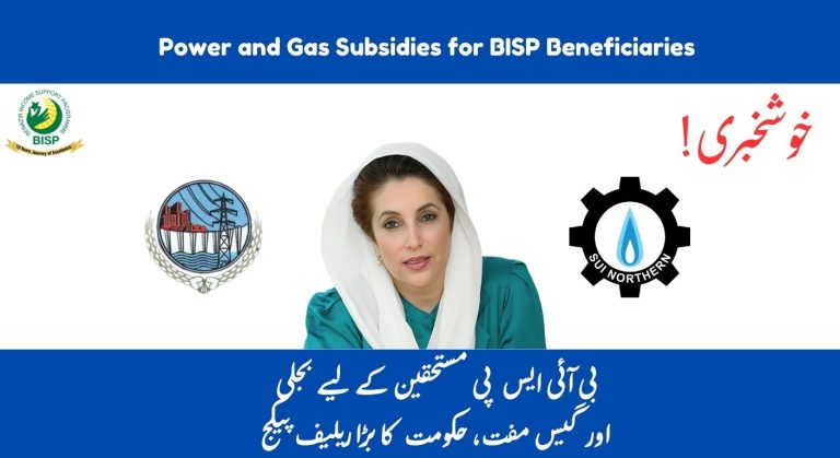Energy Reform Plan: Power and Gas Subsidies for BISP Beneficiaries by 2025-26