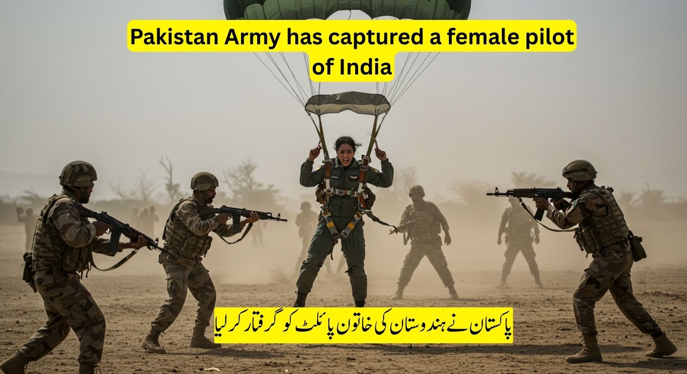 Pakistan Army has captured a female pilot from the Indian Air Force